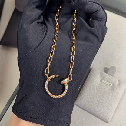 [LUCKY LOVE]JUSTE NECKLACE FULL DIAMONDS