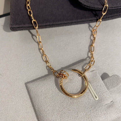 [LUCKY LOVE]JUSTE NECKLACE FULL DIAMONDS