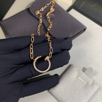 [LUCKY LOVE]JUSTE NECKLACE FULL DIAMONDS