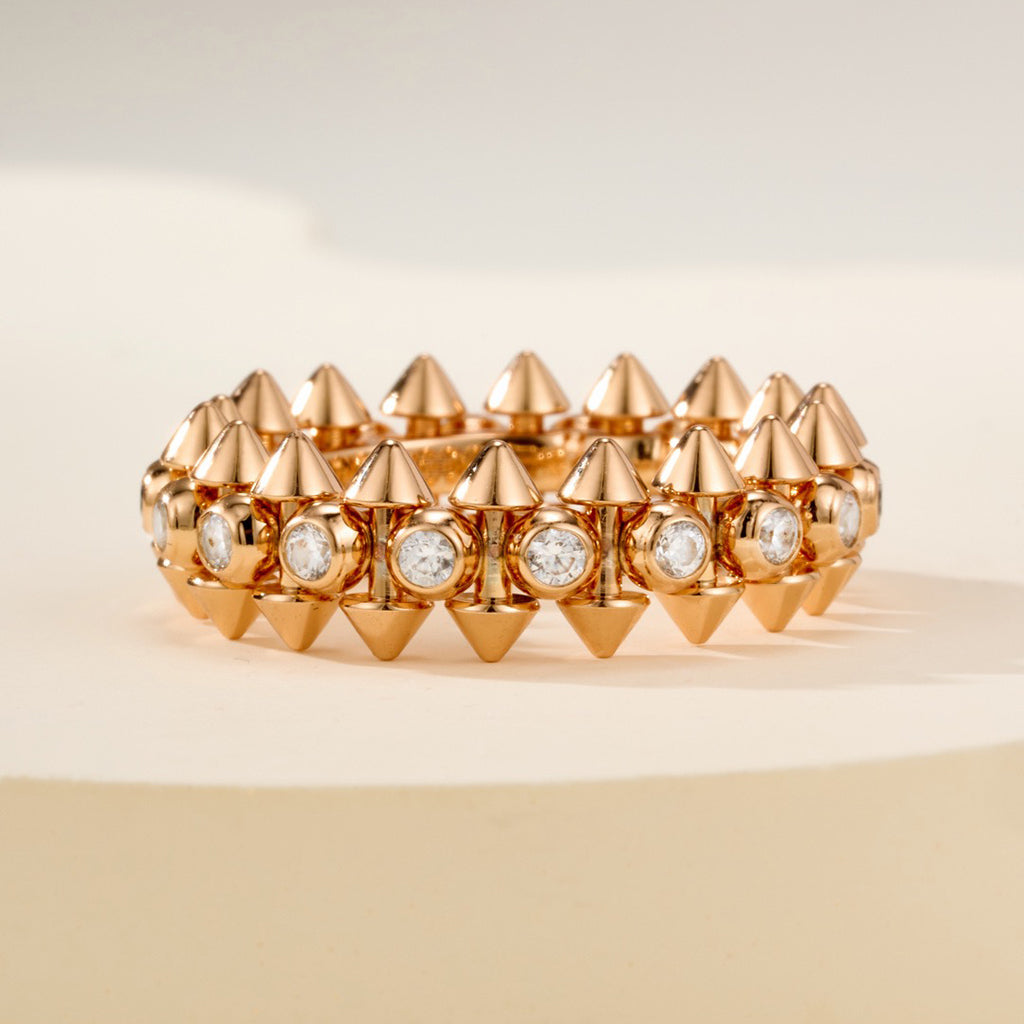 [LUCKY LOVE]CLASH 6.8MM DIAMOND MEDIUM RING
