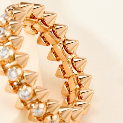 [LUCKY LOVE]CLASH 6.8MM DIAMOND MEDIUM RING