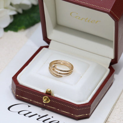 [LUCKY LOVE]JUSTE RING 4.8MM HALF DIAMOND