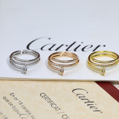[LUCKY LOVE]JUSTE RING 4.8MM FULL DIAMOND