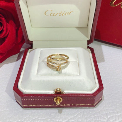 [LUCKY LOVE]JUSTE RING 4.8MM FULL DIAMOND