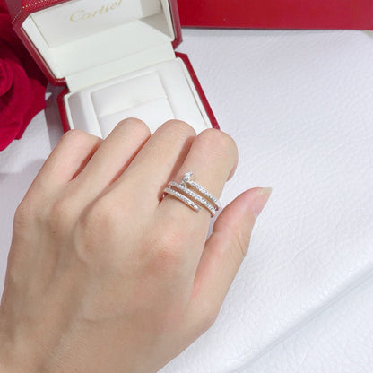 [LUCKY LOVE]JUSTE RING 4.8MM FULL DIAMOND