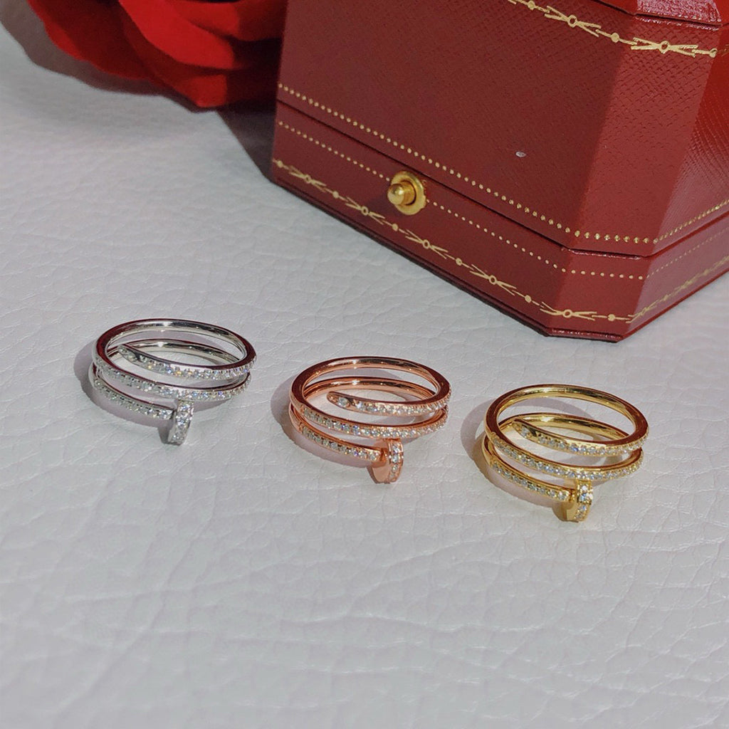 [LUCKY LOVE]JUSTE RING 4.8MM FULL DIAMOND