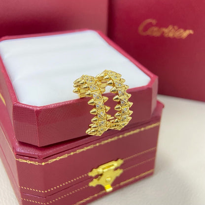 [LUCKY LOVE]CLASH 6.4MM FULL DIAMOND SMALL EARRINGS
