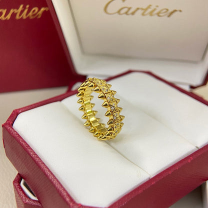 [LUCKY LOVE]CLASH 6.4MM SMALL FULL DIAMOND RING