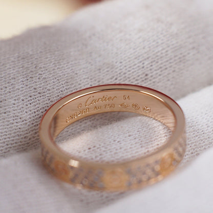 [LUCKY LOVE]LOVE RING 4.0MM DIAMOND PAVED