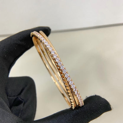 [LUCKY LOVE]ETINCELLE HALF-PAVED DIAMOND BRACELET