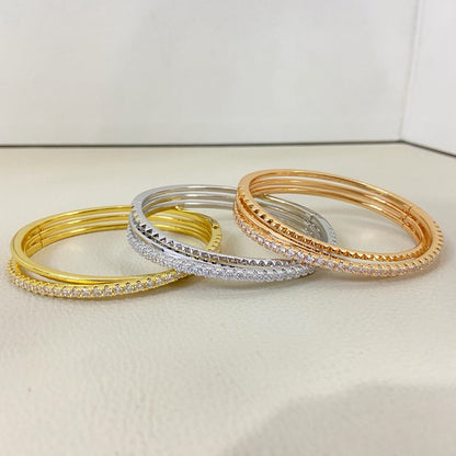[LUCKY LOVE]ETINCELLE HALF-PAVED DIAMOND BRACELET