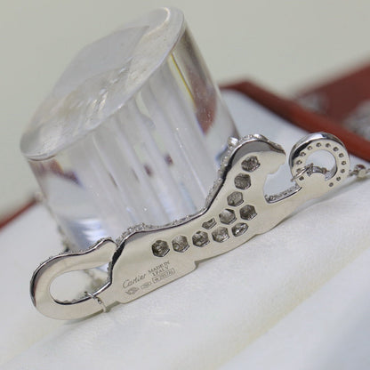 [LUCKY LOVE]PANTHERE PAVED DIAMOND NECKLACE