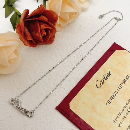 [LUCKY LOVE]PANTHERE FULL DIAMOND NECKLACE