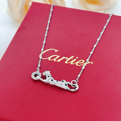 [LUCKY LOVE]PANTHERE FULL DIAMOND NECKLACE