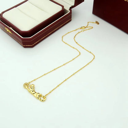 [LUCKY LOVE]PANTHERE FULL DIAMOND NECKLACE