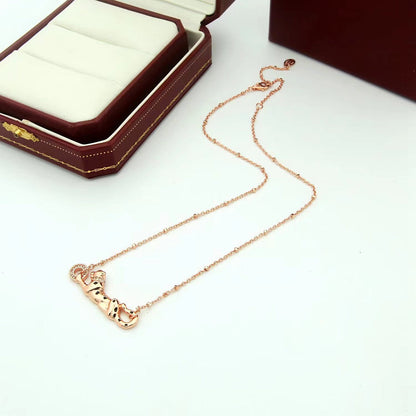 [LUCKY LOVE]PANTHERE FULL DIAMOND NECKLACE