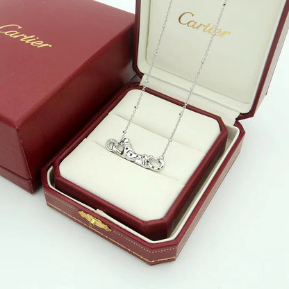 [LUCKY LOVE]PANTHERE FULL DIAMOND NECKLACE
