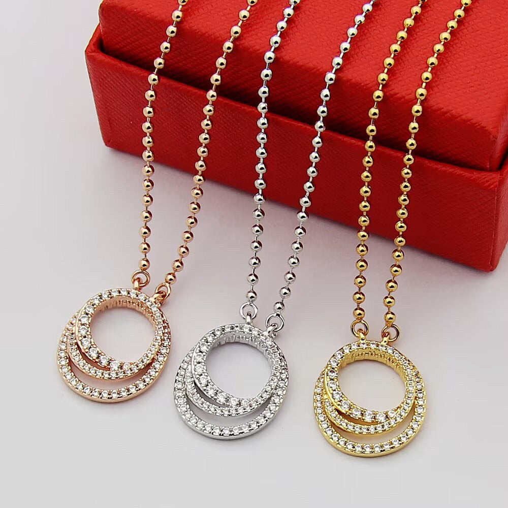 [LUCKY LOVE]ETINCELLE  FULL DIAMOND NECKLACE