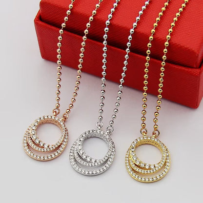 [LUCKY LOVE]ETINCELLE  FULL DIAMOND NECKLACE
