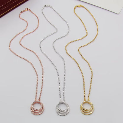 [LUCKY LOVE]ETINCELLE  FULL DIAMOND NECKLACE