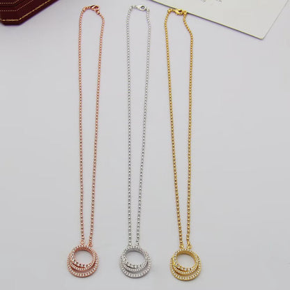 [LUCKY LOVE]ETINCELLE  FULL DIAMOND NECKLACE