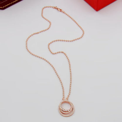 [LUCKY LOVE]ETINCELLE  FULL DIAMOND NECKLACE