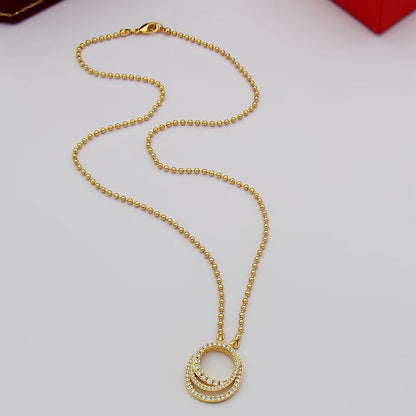 [LUCKY LOVE]ETINCELLE  FULL DIAMOND NECKLACE