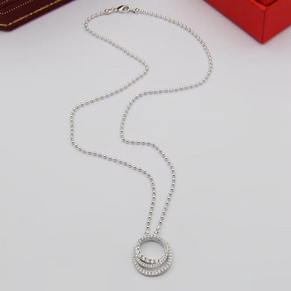 [LUCKY LOVE]ETINCELLE  FULL DIAMOND NECKLACE