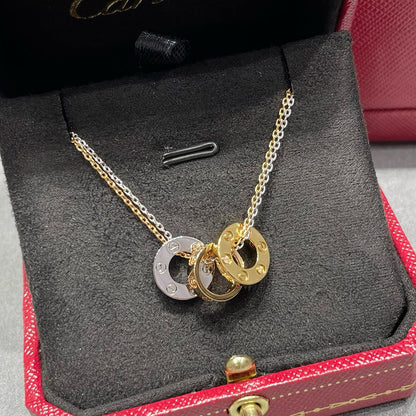 [LUCKY LOVE]LOVE 6 DIAMOND PENDANT NECKLACE