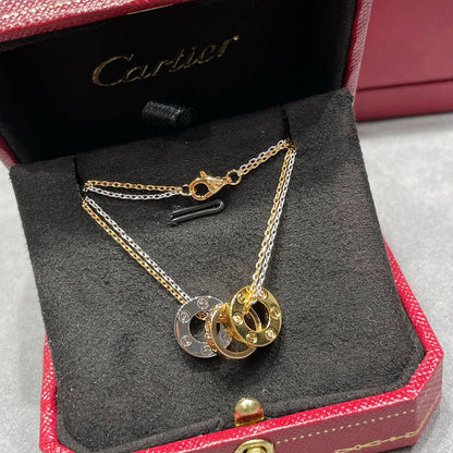 [LUCKY LOVE]LOVE 6 DIAMOND PENDANT NECKLACE