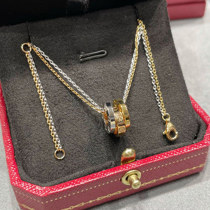 [LUCKY LOVE]LOVE 6 DIAMOND PENDANT NECKLACE