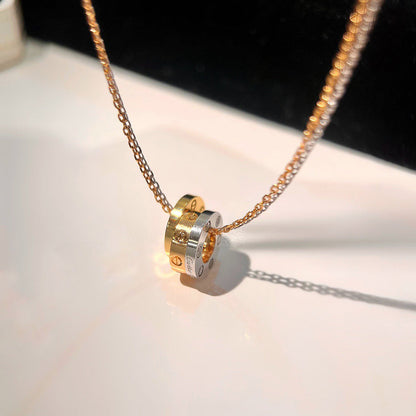 [LUCKY LOVE]LOVE 6 DIAMOND PENDANT NECKLACE