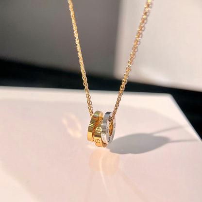 [LUCKY LOVE]LOVE 6 DIAMOND PENDANT NECKLACE