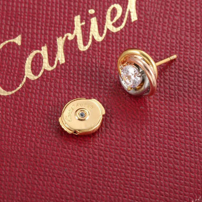 [LUCKY LOVE]TRINITY STUD DIAMOND EARRINGS