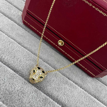 [LUCKY LOVE]PANTHERE FULL DIAMOND NECKLACE