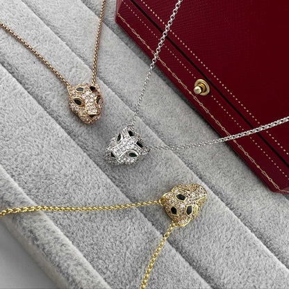 [LUCKY LOVE]PANTHERE FULL DIAMOND NECKLACE