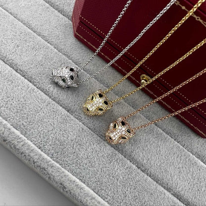 [LUCKY LOVE]PANTHERE FULL DIAMOND NECKLACE