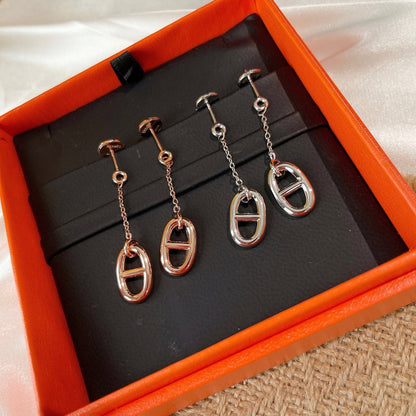 [LUCKY LOVE]CHAINE TASSEL EARRINGS