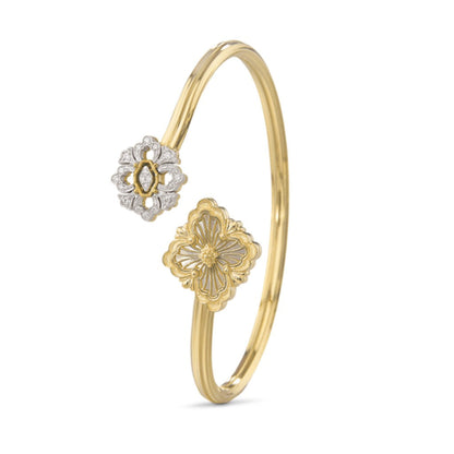 [LUCKY LOVE]OPERA TULLE  GOLD BRACELET WITH ENAMEL BACKGROUND