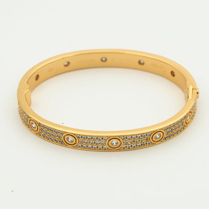 [LUCKY LOVE]LOVE BRACELET 6.1MM DIAMOND-PAVED 10 BIG DIAMONDS