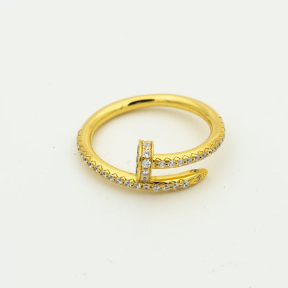 [LUCKY LOVE]JUSTE RING 1.8MM GOLD DIAMONDS