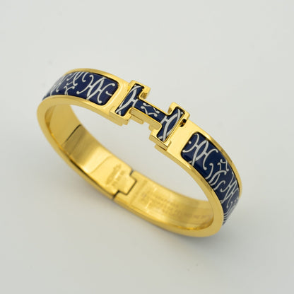 [LUCKY LOVE]H BRACELET BLACK MULTICOLOR