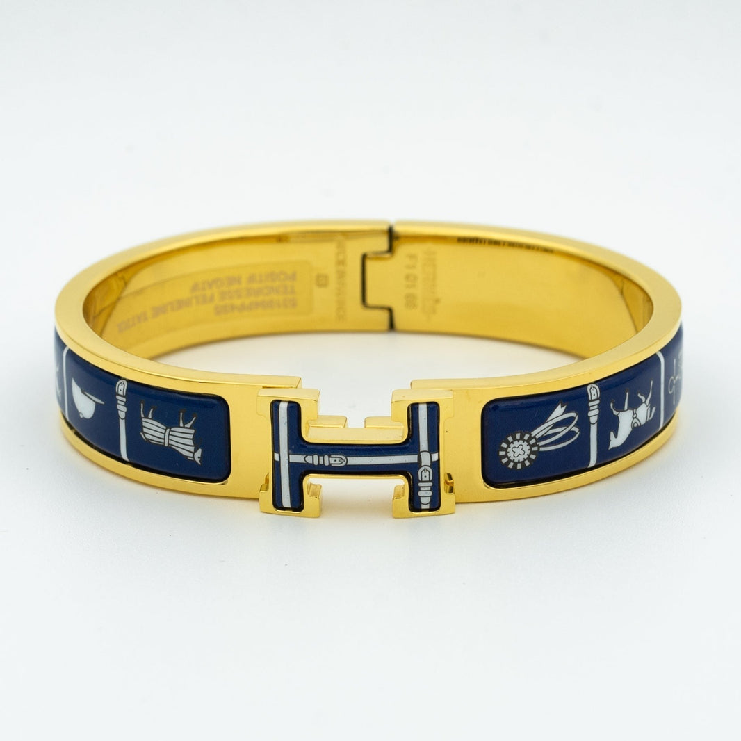 [LUCKY LOVE]H BRACELET BLUE CERAMIC