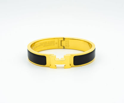 [LUCKY LOVE]H BLACK BRACELET