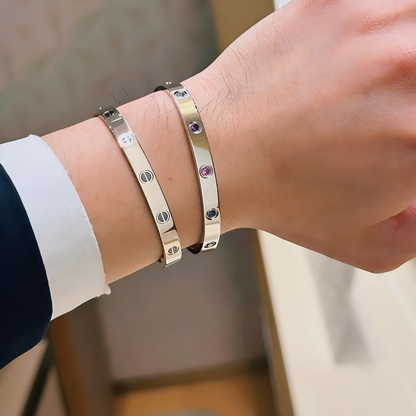 [LUCKY LOVE]2026 RAINBOW LOVE BRACELET 6.1MM  10 DIAMONDS