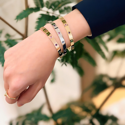 [LUCKY LOVE]2026 RAINBOW LOVE BRACELET 6.1MM  10 DIAMONDS