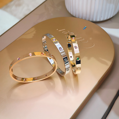 [LUCKY LOVE]2026 RAINBOW LOVE BRACELET 6.1MM  10 DIAMONDS