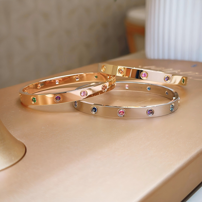 [LUCKY LOVE]2026 RAINBOW LOVE BRACELET 6.1MM  10 DIAMONDS