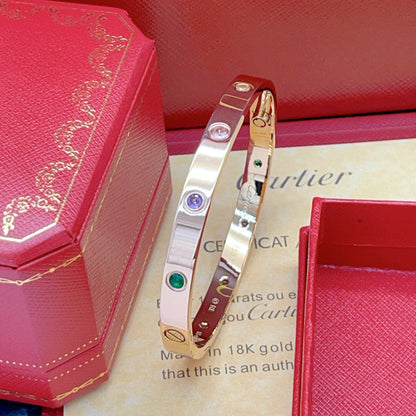 [LUCKY LOVE]2026 RAINBOW LOVE BRACELET 6.1MM  10 DIAMONDS
