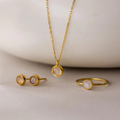 Moonstone Charm Necklace